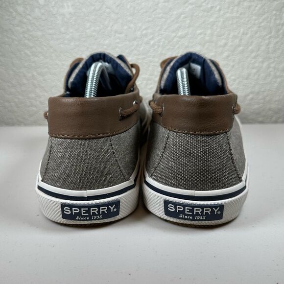 Sperry Gray and Brown Boat Shoes - Picture 8 of 9